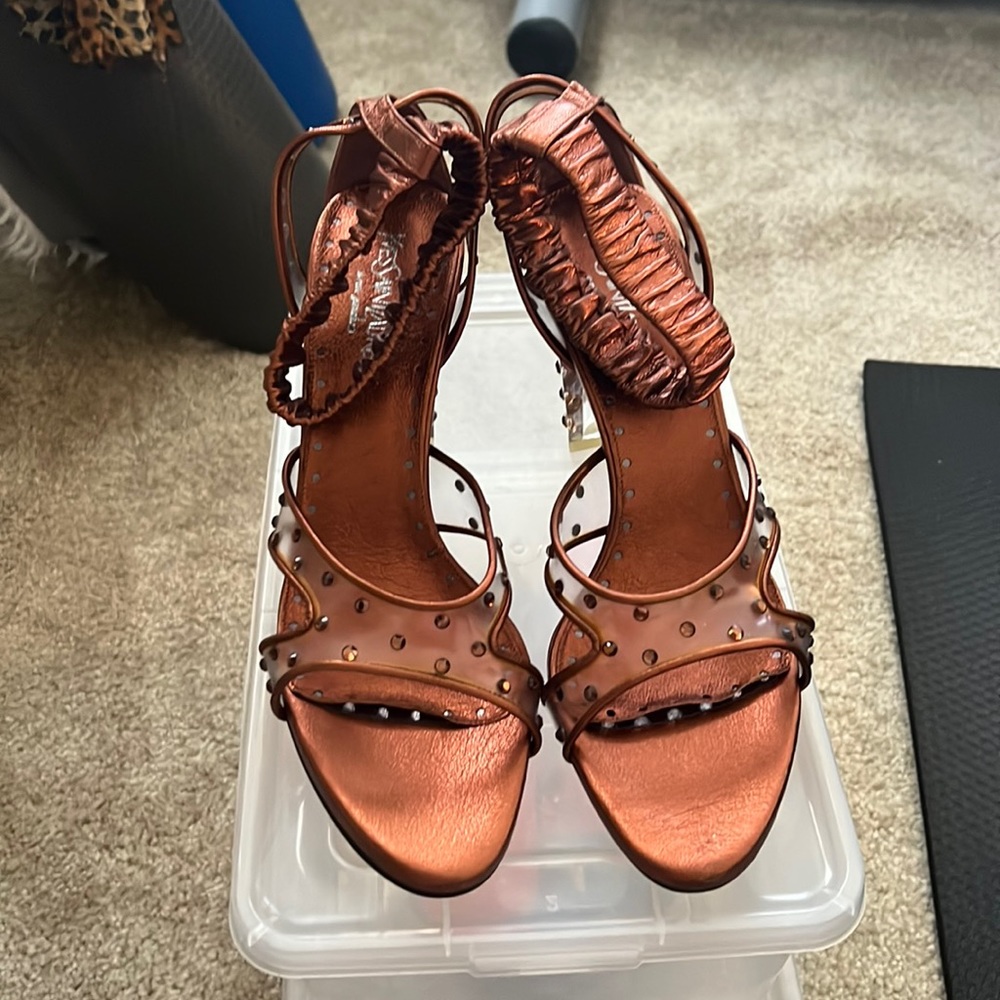 Yves saint Laurent studded heals